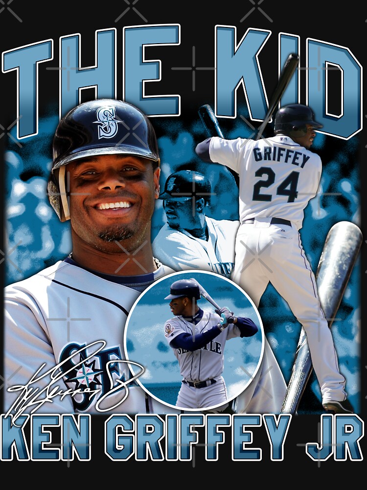 Ken Griffey Jr The Kid Seattle Baseball Legend Signature Vintage Retro 80s  90s Bootleg Rap Style | Sticker