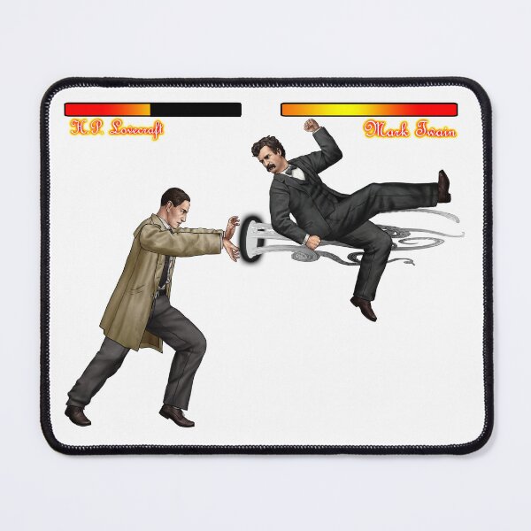 Item preview, Mark Twain vs H.P. Lovecraft 2 designed and sold by Write-N-Fight.