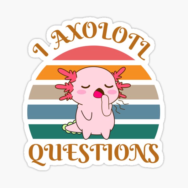 Vista previa del artículo con la obra «LINDO RETRO I AXOLOTL PREGUNTA, LINDO AXOLOTL AÑO 2000», diseñado y vendido por uriwe.
