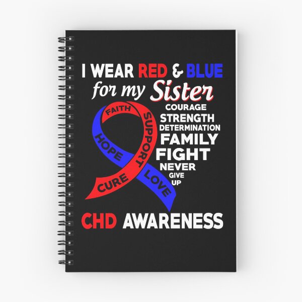 Item preview, I Wear Red and Blue for My Sister CHD Awareness designed and sold by Adolfo114.