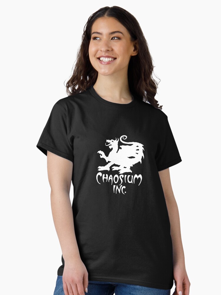 Thumbnail 2 of 7, Classic T-Shirt, Official Chaosium Inc. Logo (White) designed and sold by Chaosium.