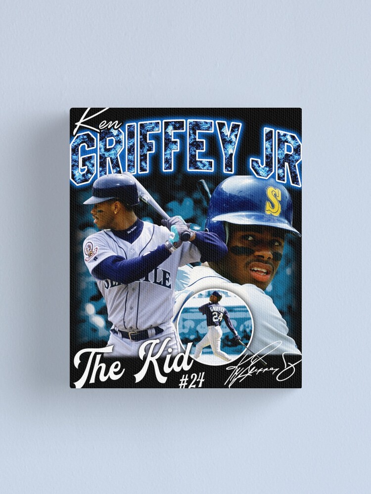 Ken Griffey Jr The Kid Seattle Baseball Legend Signature Vintage Retro 80s  90s Bootleg Rap Style Poster for Sale by nitzalivia