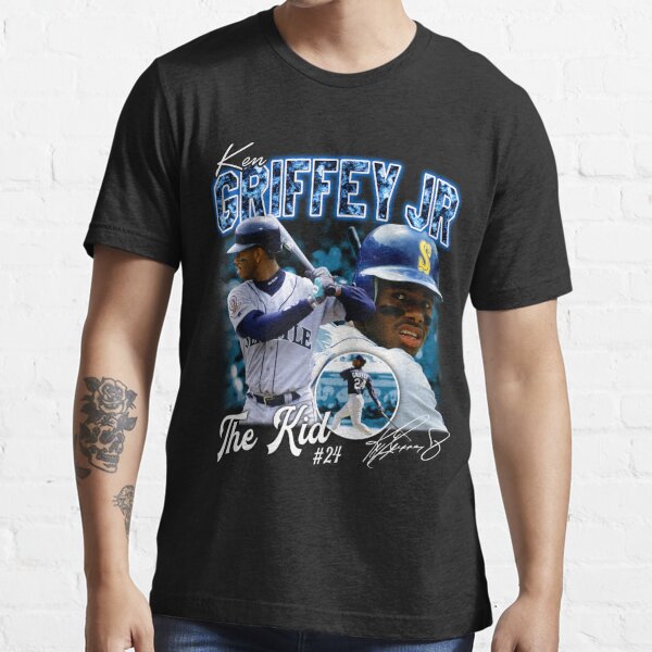 Ken Griffey Jr The Kid Seattle Baseball Legend Signature Vintage Retro 80s 90s Bootleg Rap Style Hip-hop Music Men's Premium T-Shirt | Redbubble
