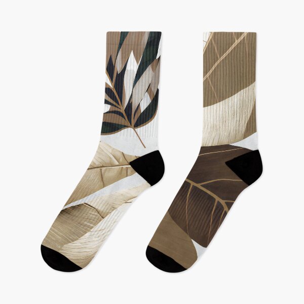 Item preview, Minimalist Gold and Neutral Leaves designed and sold by meggydesigns.