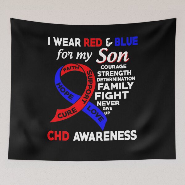 Item preview, I Wear Red and Blue for My Son CHD Awareness designed and sold by Adolfo114.