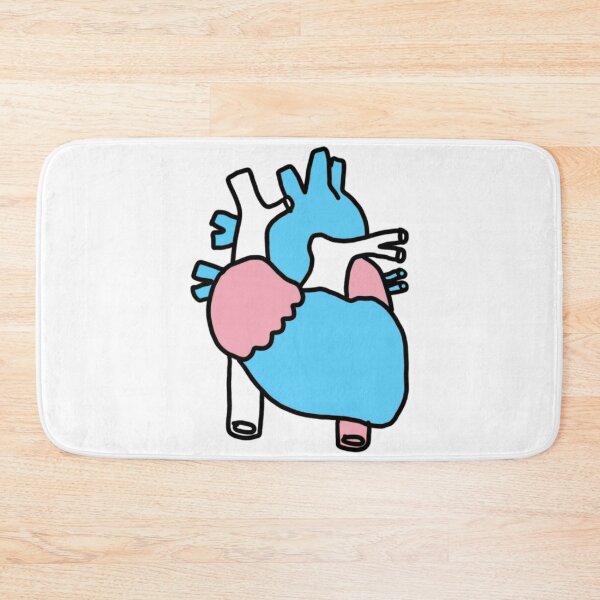 Item preview, Transgender Flag anatomical heart designed and sold by marnilauren.