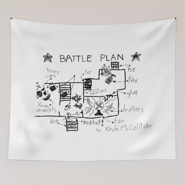 Item preview, Kevin's battle plan - Home Alone inspired graphic designed and sold by bubivisualarts.