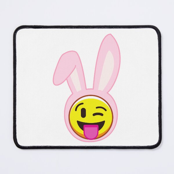 Item preview, Pink Easter Bunny Ears Smile happy Face designed and sold by Drnksuzys.