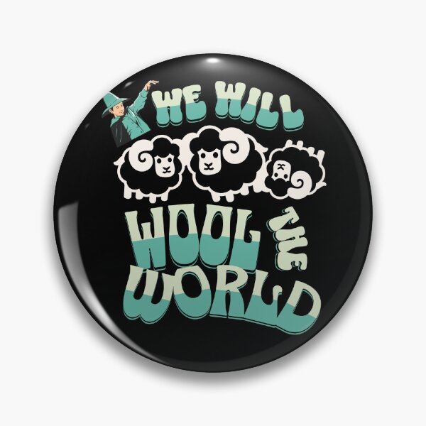Item preview, Sheep Pun - We will Wool The World, Humour designed and sold by InkyGenies.