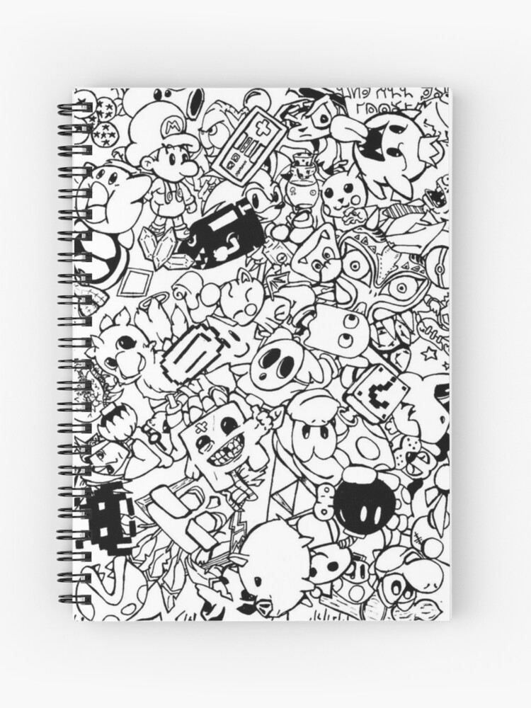 adult coloring game  spiral notebook