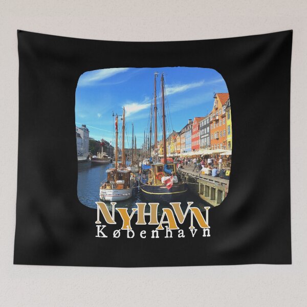Aperçu de l'œuvre Port de Nyhavn, Kobenhavn (Copenhague). Danemark créée et vendue par ImaginedCo.