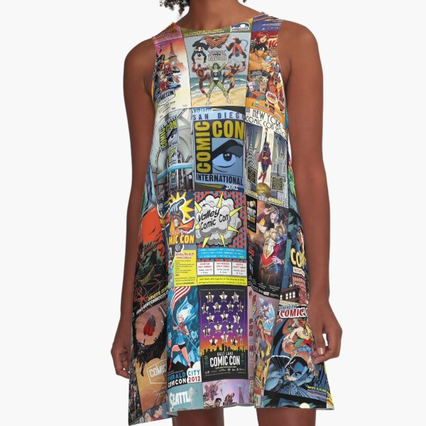 Comic book cheap print dress