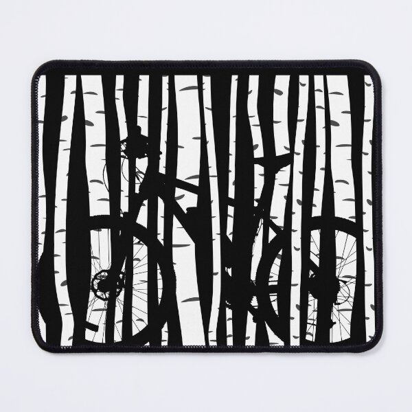 Item preview, Mountain Bike in a Birch Tree Forest designed and sold by Rahdoo.