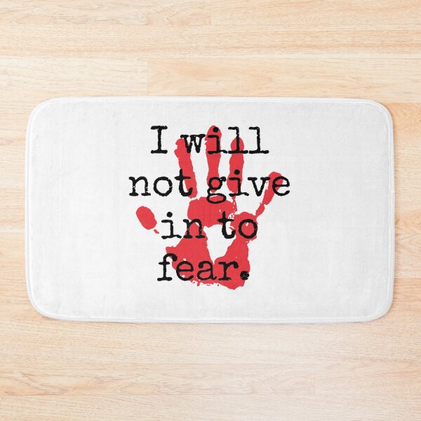 Item preview, I Will Not Give In To Fear - Inspirational Quotes designed and sold by CrankyOldDude.