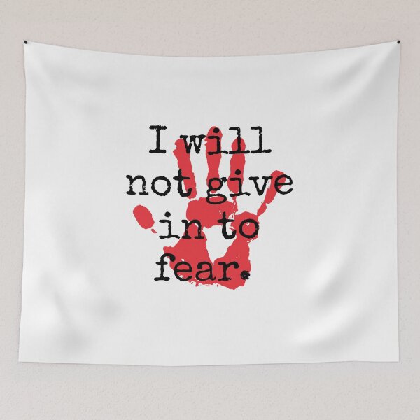 Item preview, I Will Not Give In To Fear - Inspirational Quotes designed and sold by CrankyOldDude.