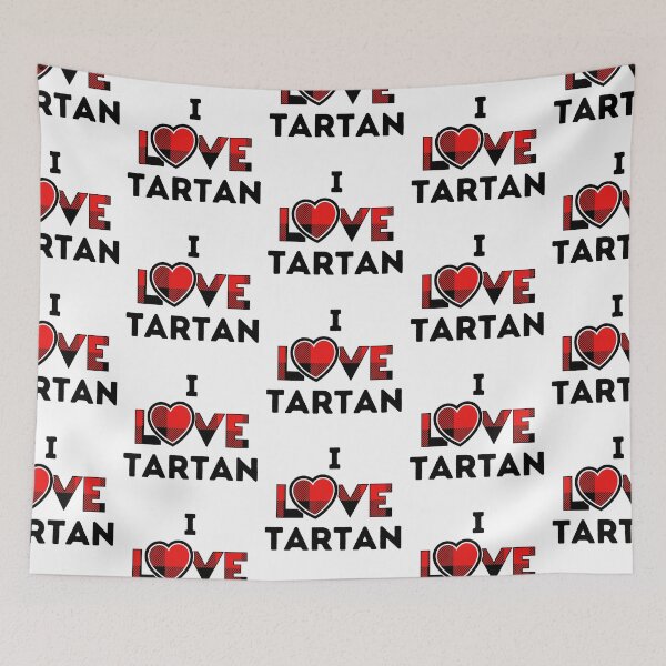 Item preview, I Love Tartan - Red Tartan Design designed and sold by CreativNode.