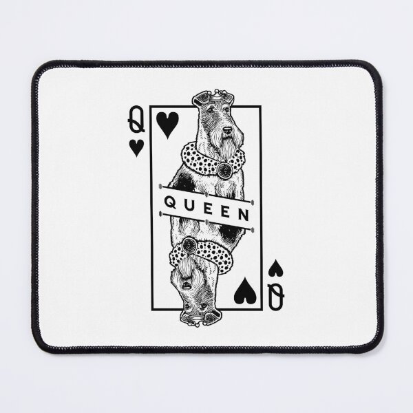 Item preview, Wire Fox Terrier Queen Of Hearts Funny Dog Lover Pop Art designed and sold by GrandeDuc.