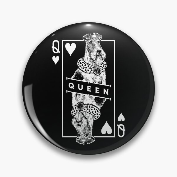 Item preview, Wire Fox Terrier Queen Of Hearts Funny Dog Lover Pop Art designed and sold by GrandeDuc.