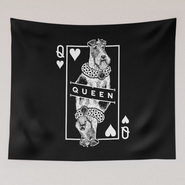 Item preview, Wire Fox Terrier Queen Of Hearts Funny Dog Lover Pop Art designed and sold by GrandeDuc.