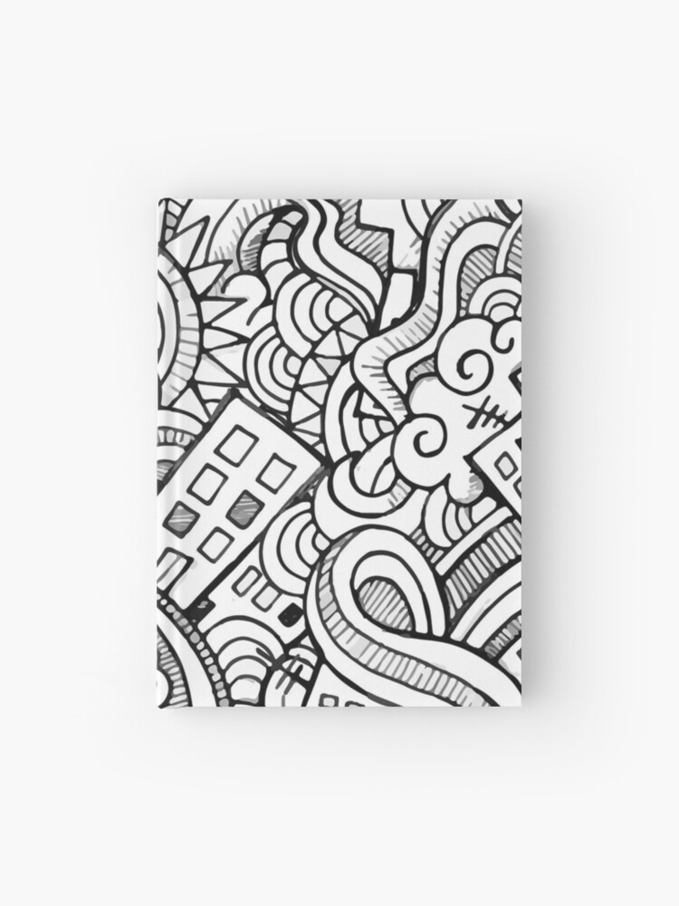 Cuaderno de tapa dura «Dibujos para colorear para los adultos: Doodle de la  ciudad» de Yuna26 | Redbubble