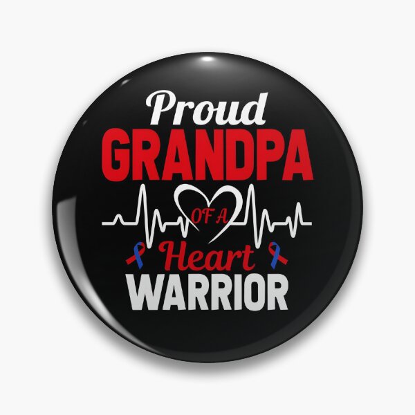 Item preview, Proud Grandpa of a Heart Warrior CHD Awareness designed and sold by Adolfo114.