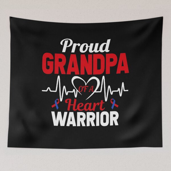 Item preview, Proud Grandpa of a Heart Warrior CHD Awareness designed and sold by Adolfo114.
