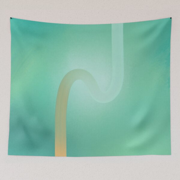 Item preview, Orange Stroke on Green designed and sold by Betty Mackey.