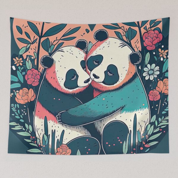 Item preview, Embraced pandas designed and sold by Warehouse46.