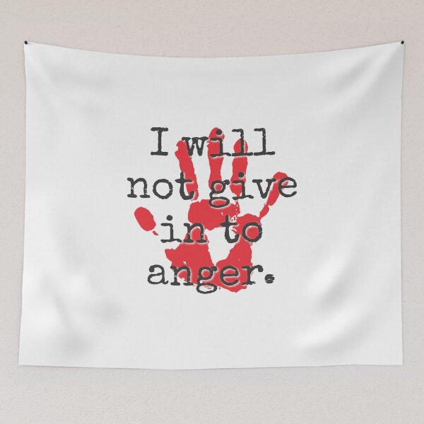 Item preview, I Will Not Give In To Anger - Inspirational Quotes designed and sold by CrankyOldDude.