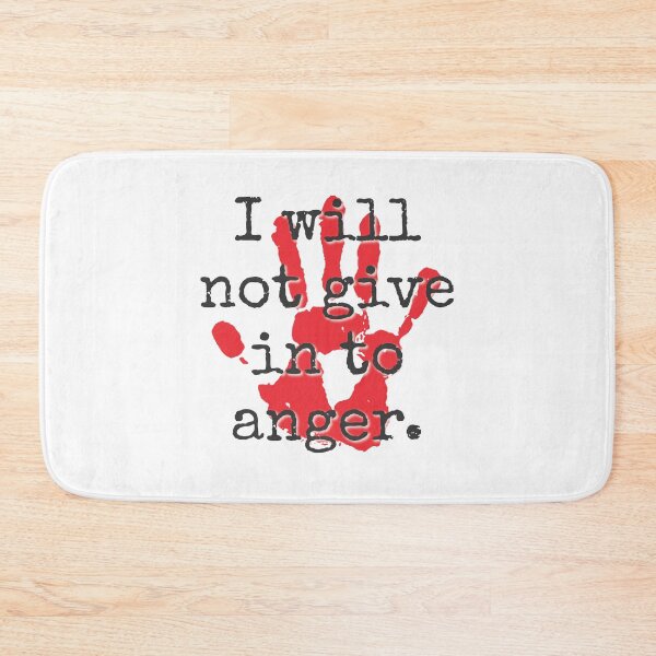 Item preview, I Will Not Give In To Anger - Inspirational Quotes designed and sold by CrankyOldDude.
