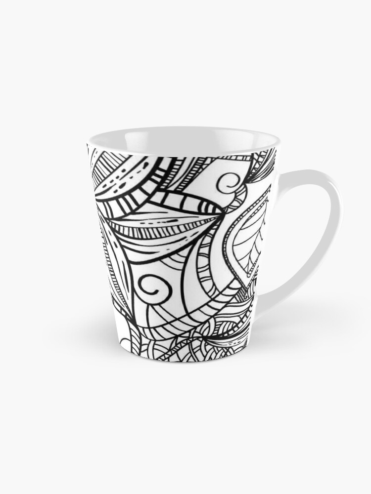 Taza de café con la obra «Dibujos para colorear para adultos» de Yuna26