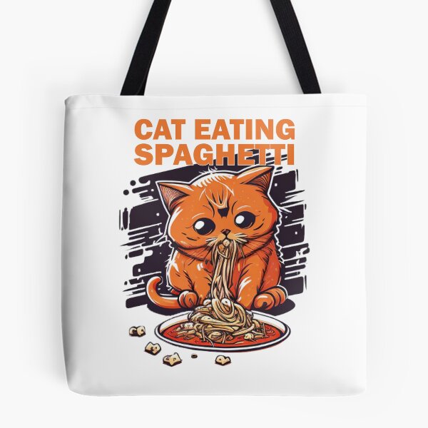 Item preview, Cat Eating Spaghetti #7 designed and sold by TotalDesine.