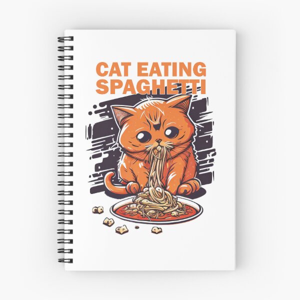 Item preview, Cat Eating Spaghetti #7 designed and sold by TotalDesine.