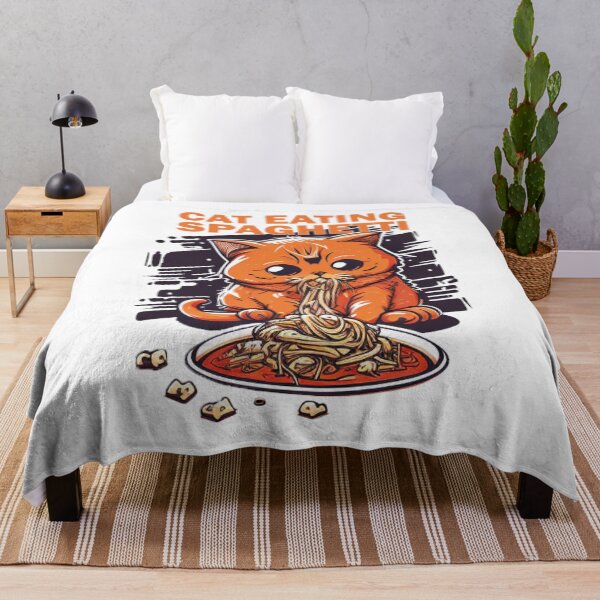 Item preview, Cat Eating Spaghetti #7 designed and sold by TotalDesine.