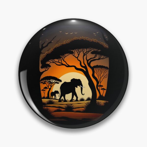 Item preview, Africa Savanna Elephant Love African Safari Vacation Souvenir designed and sold by JackCurtis1991.