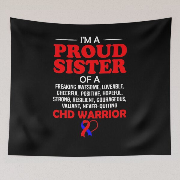 Item preview, Proud Sister Of A CHD Awareness Warrior designed and sold by Adolfo114.