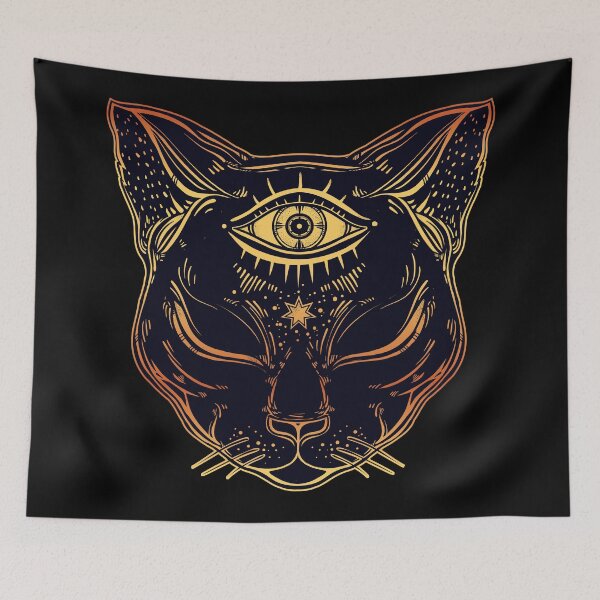 Item preview, Egyptian Cat with Third Eye Open designed and sold by Magnetic Pajama.