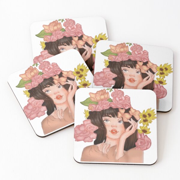 Item preview, Flower Girl sticker designed and sold by Hira Noor.