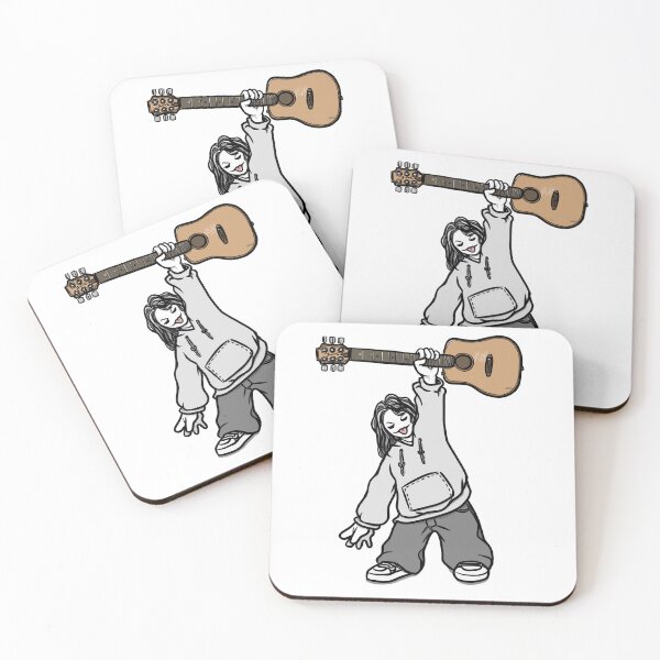 Item preview, Closed Eyes- Guitar man x hoodie x long hair x rocker x different designed and sold by Jiparaegi.
