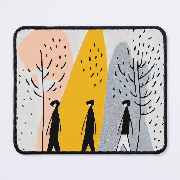 Item preview, Tree Friends Mid-Century Modern Boho designed and sold by PinkNomad.