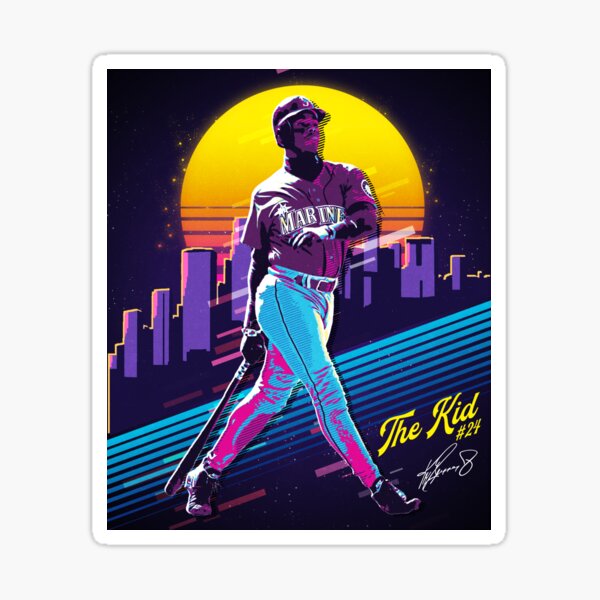 Ken Griffey Jr The Kid Baseball Vintage Signature Perfect Gift Sticker for  Sale by georgiyigsub