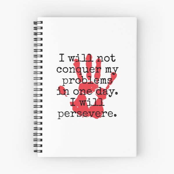 Item preview, I Will Not Conquer My Problems - Inspirational Quotes designed and sold by CrankyOldDude.