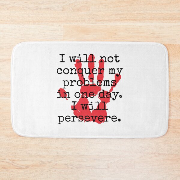 Item preview, I Will Not Conquer My Problems - Inspirational Quotes designed and sold by CrankyOldDude.