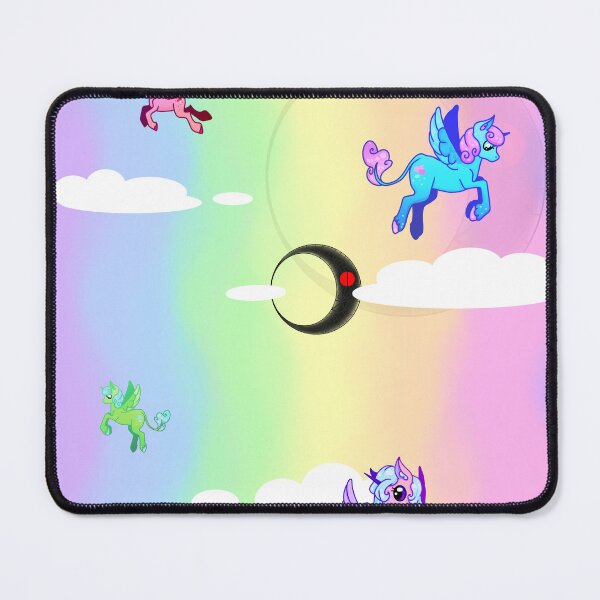 Item preview, Rainbowpuke unicorns but something dark is in the background designed and sold by Ivané Darkmore.