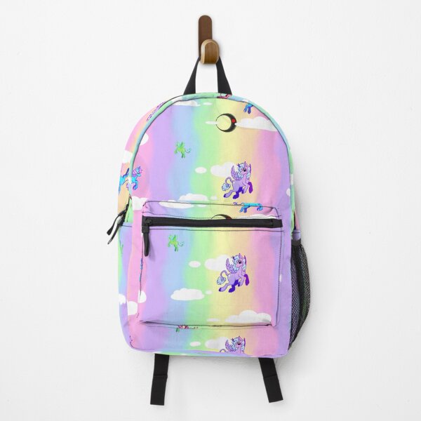 Item preview, Rainbowpuke unicorns but something dark is in the background designed and sold by Ivané Darkmore.