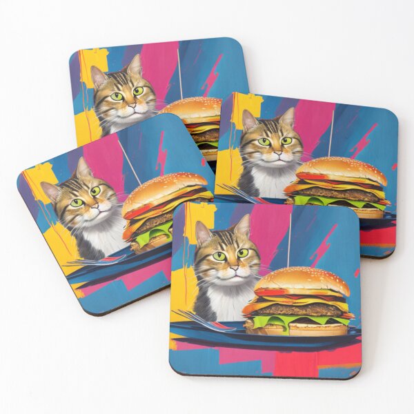 Item preview, A Big Burger - A Cat's Conceptual Love for Burgers designed and sold by WBP Mart.