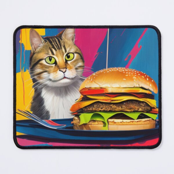 Item preview, A Big Burger - A Cat's Conceptual Love for Burgers designed and sold by WBP Mart.