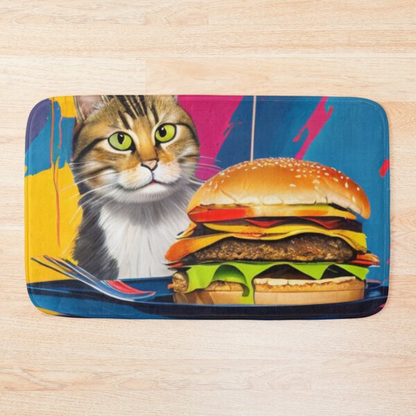 Item preview, A Big Burger - A Cat's Conceptual Love for Burgers designed and sold by WBP Mart.