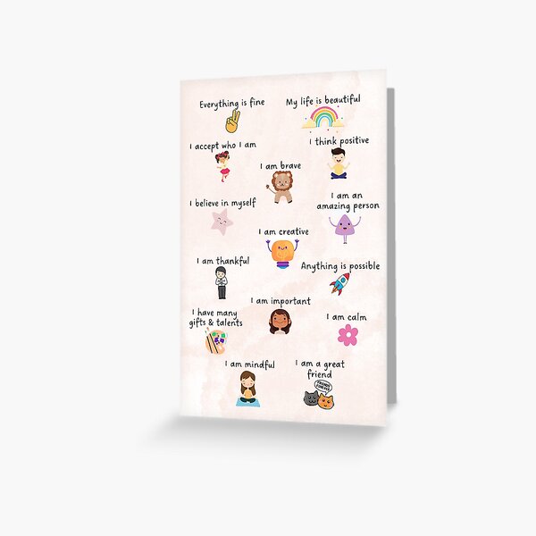 Artikel-Vorschau von Positive Affirmationen von Kindern, designt und verkauft von Marcelo Vieira.