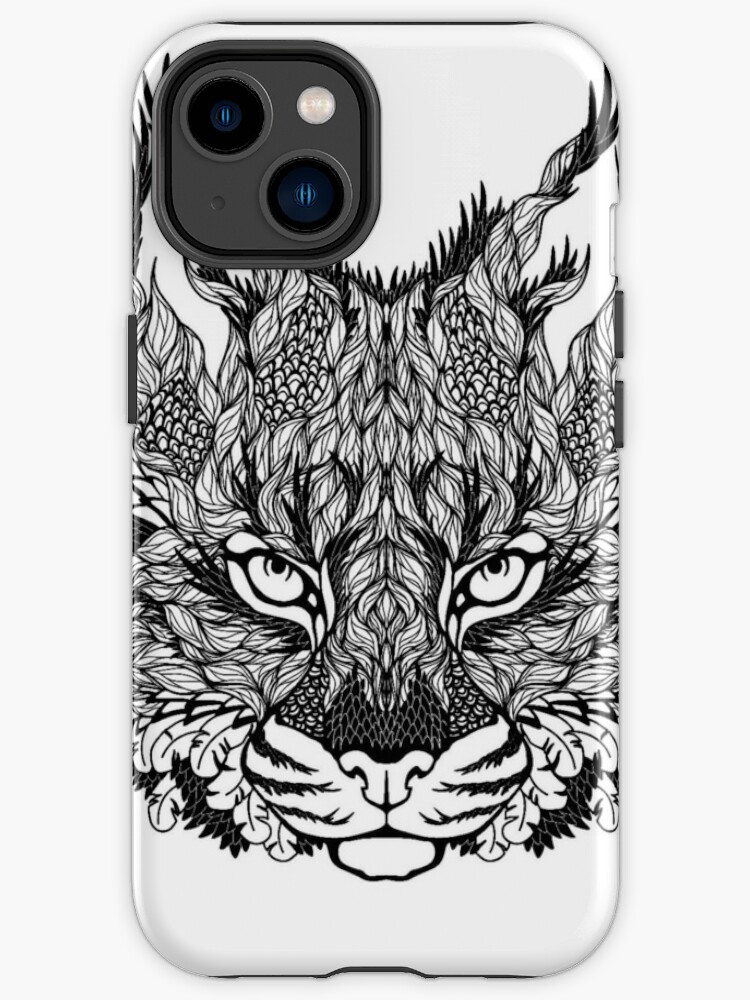 Coque et skin adhésive iPad avec l'œuvre « Coloriage anti-stress: tête de  loup » de l'artiste Yuna26